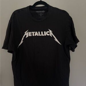 Merch Traffic Black and White Metallica Tee